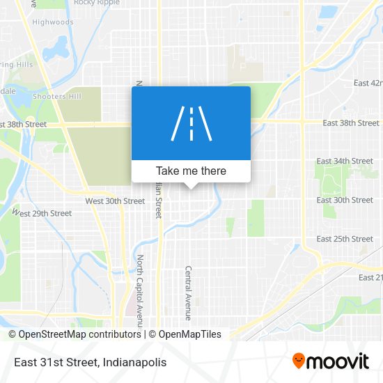 East 31st Street map