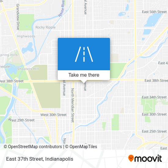 Mapa de East 37th Street