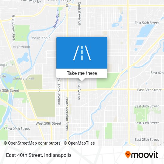 Mapa de East 40th Street