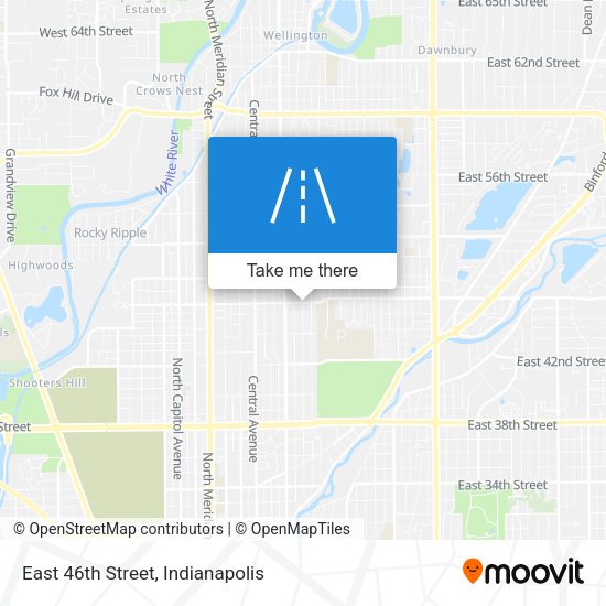 East 46th Street map