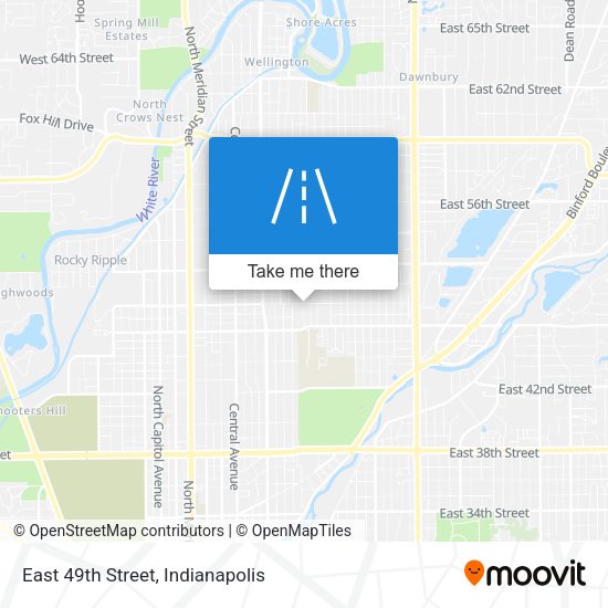East 49th Street map