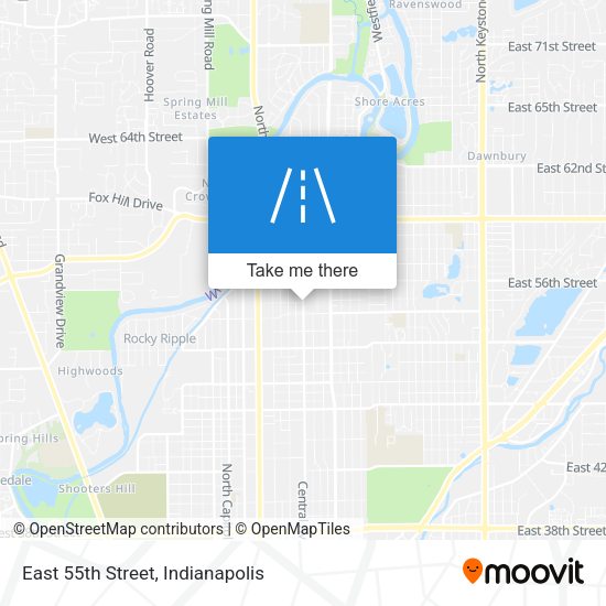 Mapa de East 55th Street
