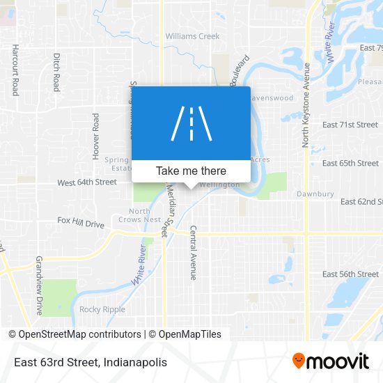 Mapa de East 63rd Street