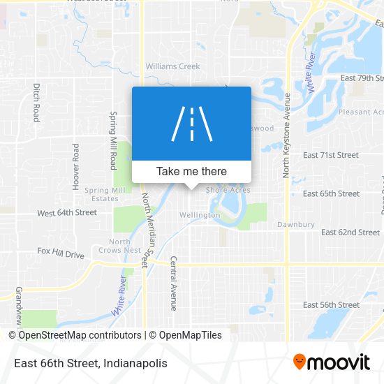 East 66th Street map