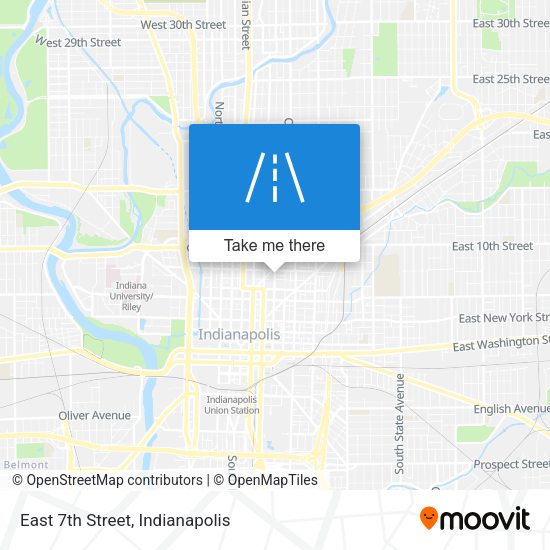 Mapa de East 7th Street