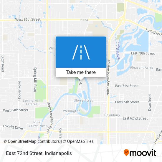 East 72nd Street map