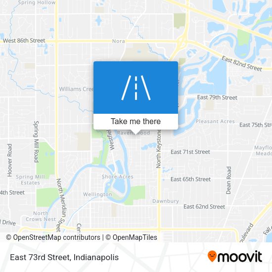 East 73rd Street map