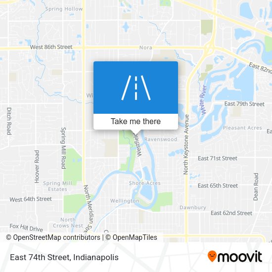 Mapa de East 74th Street