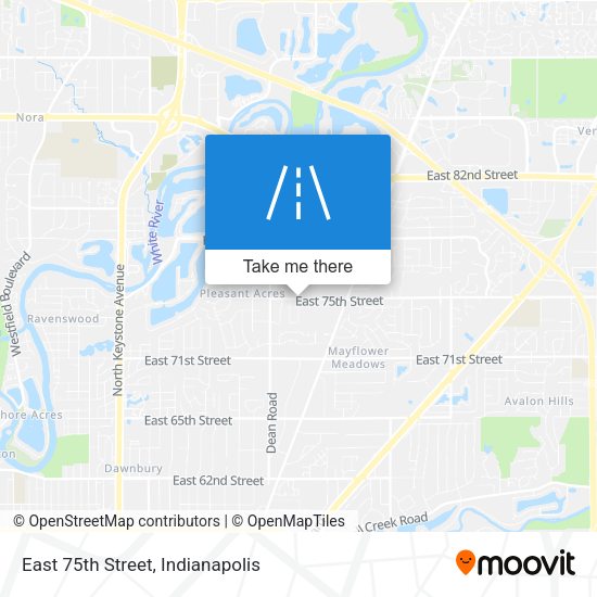 Mapa de East 75th Street