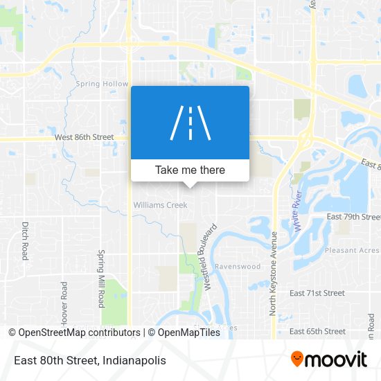 Mapa de East 80th Street