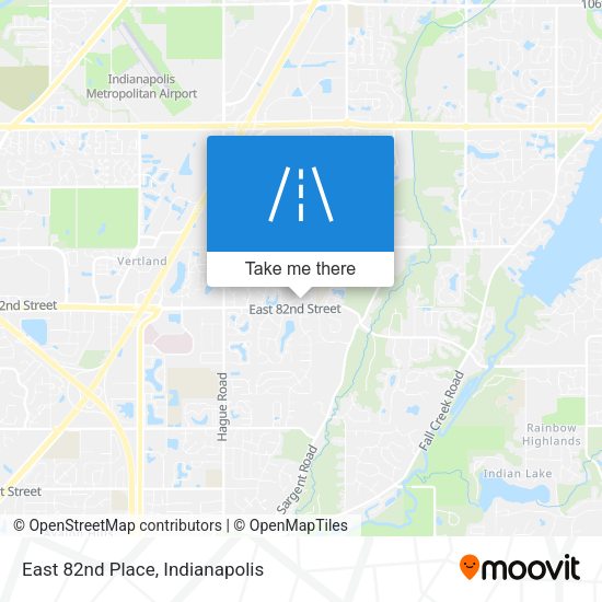 Mapa de East 82nd Place