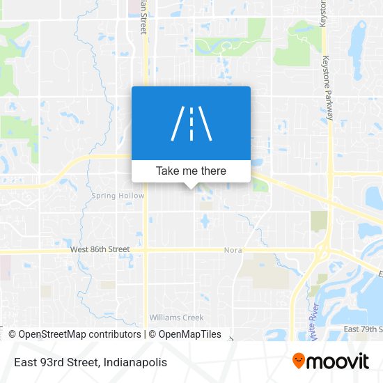 East 93rd Street map