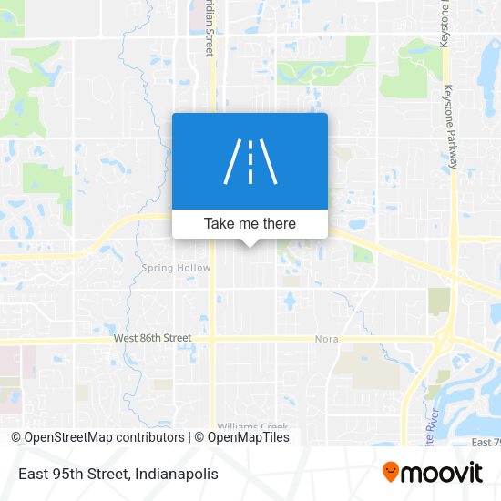 East 95th Street map