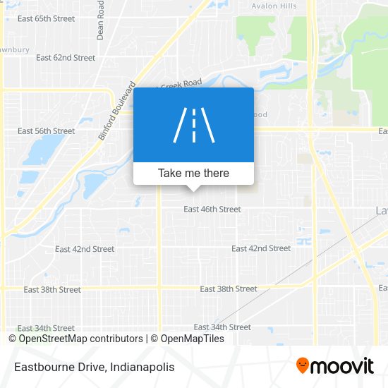 Eastbourne Drive map