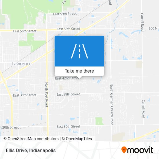 Ellis Drive map