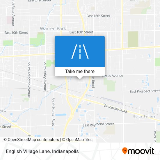 English Village Lane map