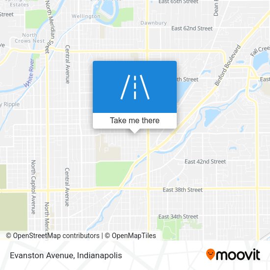 Mapa de Evanston Avenue
