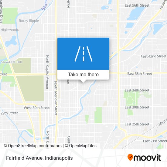 Fairfield Avenue map