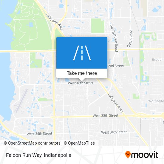 Falcon Run Way map