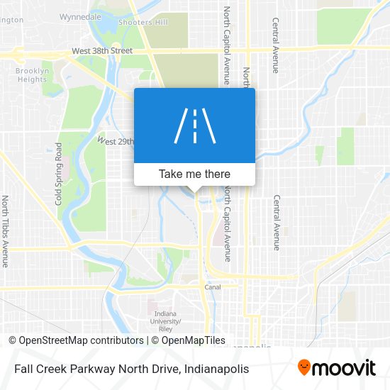 Fall Creek Parkway North Drive map