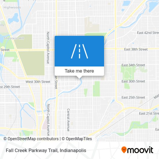 Fall Creek Parkway Trail map