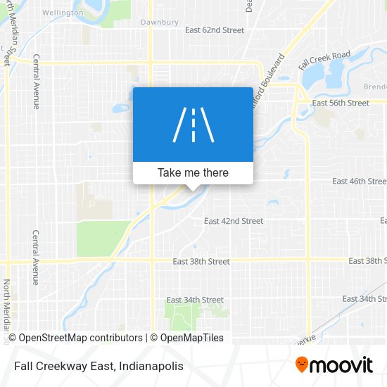 Fall Creekway East map