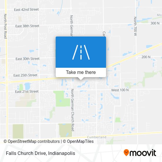 Mapa de Falls Church Drive