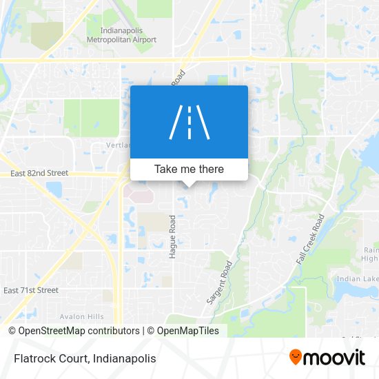 Flatrock Court map