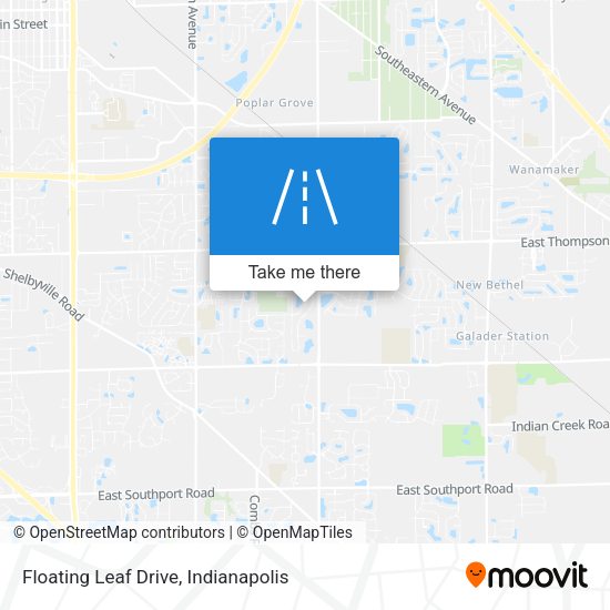 Floating Leaf Drive map