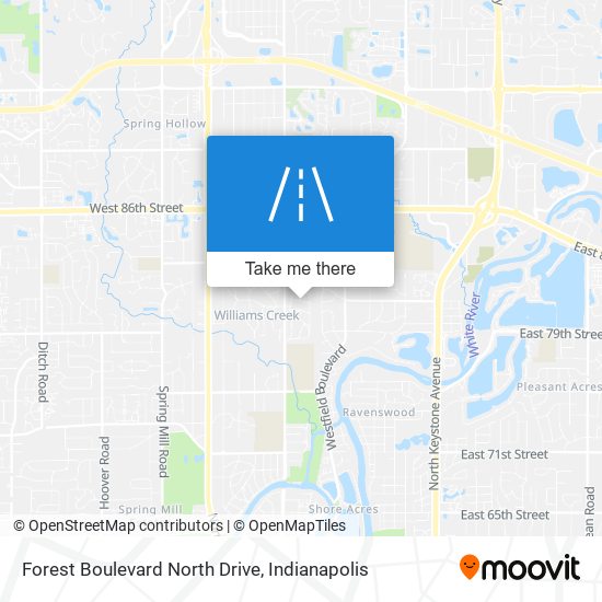 Forest Boulevard North Drive map