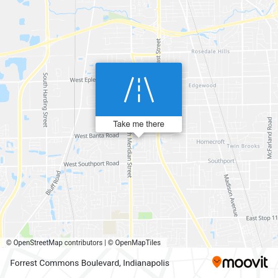 Mapa de Forrest Commons Boulevard