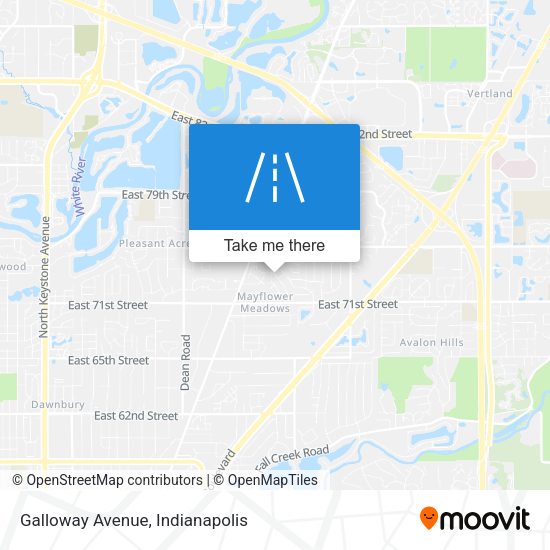 Mapa de Galloway Avenue