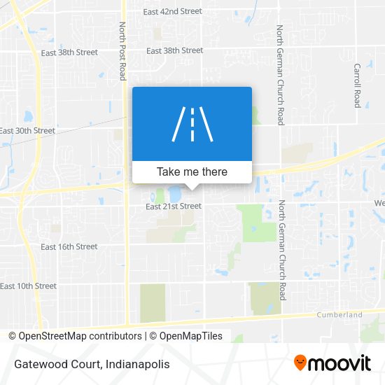 Gatewood Court map