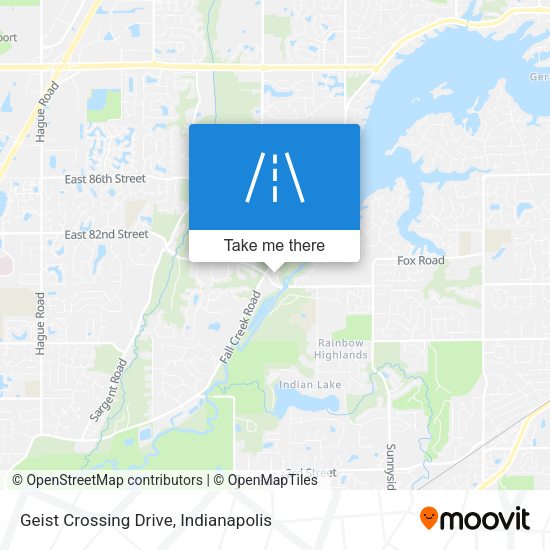 Mapa de Geist Crossing Drive