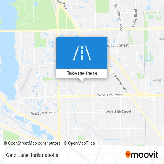 Mapa de Getz Lane