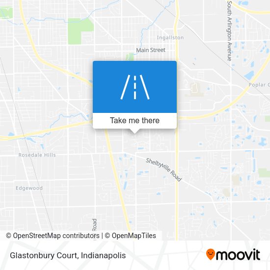 Mapa de Glastonbury Court