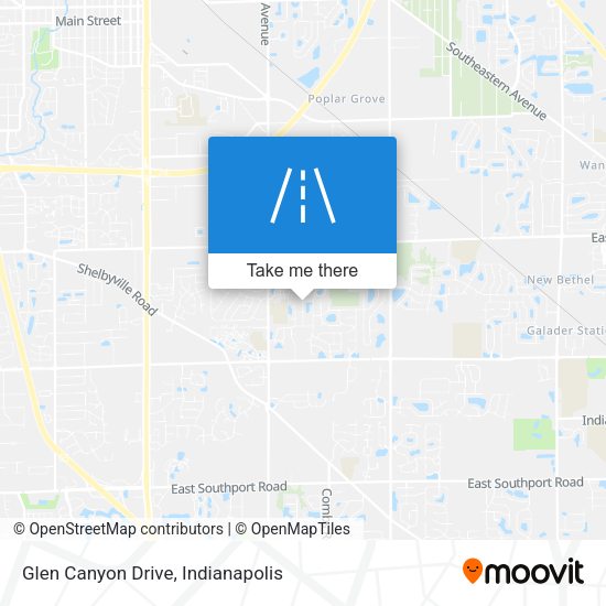 Mapa de Glen Canyon Drive