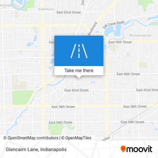 Glencairn Lane map