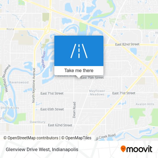 Mapa de Glenview Drive West