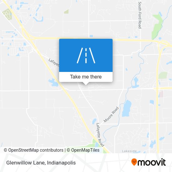 Glenwillow Lane map