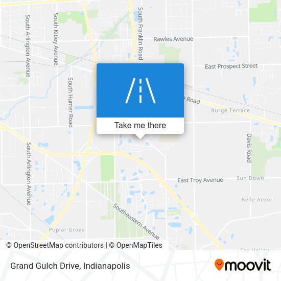 Grand Gulch Drive map