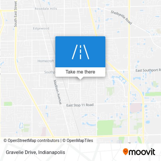Gravelie Drive map