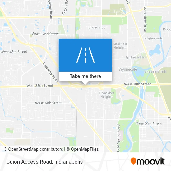 Guion Access Road map