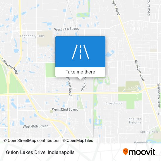 Mapa de Guion Lakes Drive