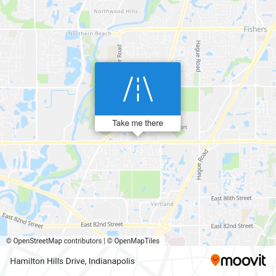 Hamilton Hills Drive map