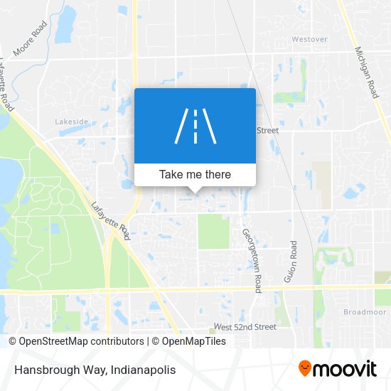Hansbrough Way map