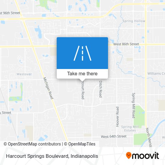 Harcourt Springs Boulevard map