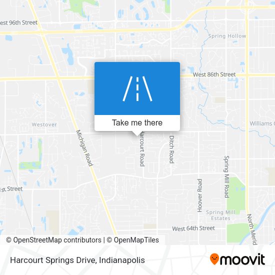 Harcourt Springs Drive map