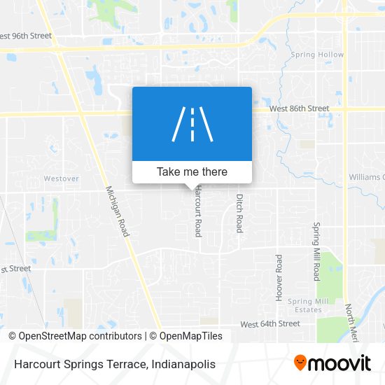Mapa de Harcourt Springs Terrace