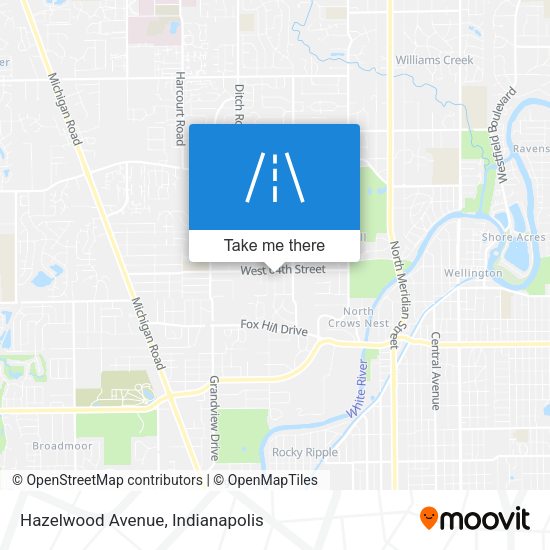 Mapa de Hazelwood Avenue